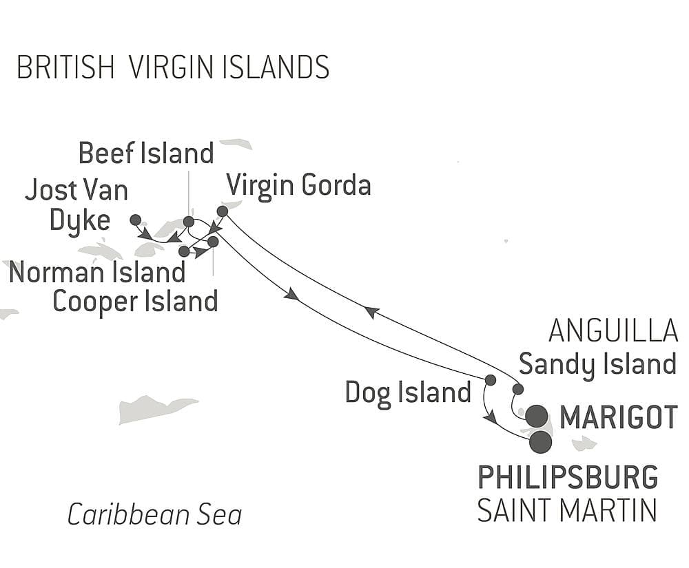 Reverie under sail in the heart of the Lesser Antilles