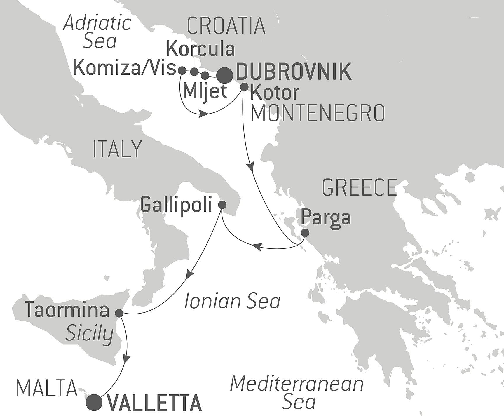 From the Adriatic to the Ionian Sea