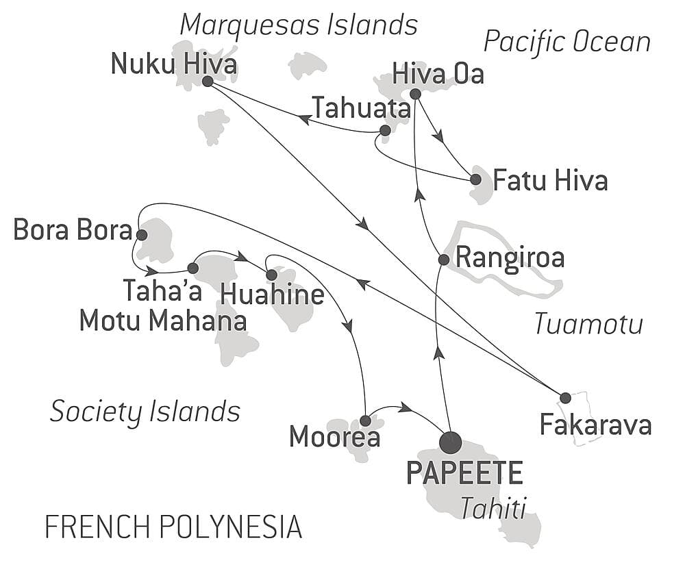 Marquesas, The Tuamotus & Society Islands null
