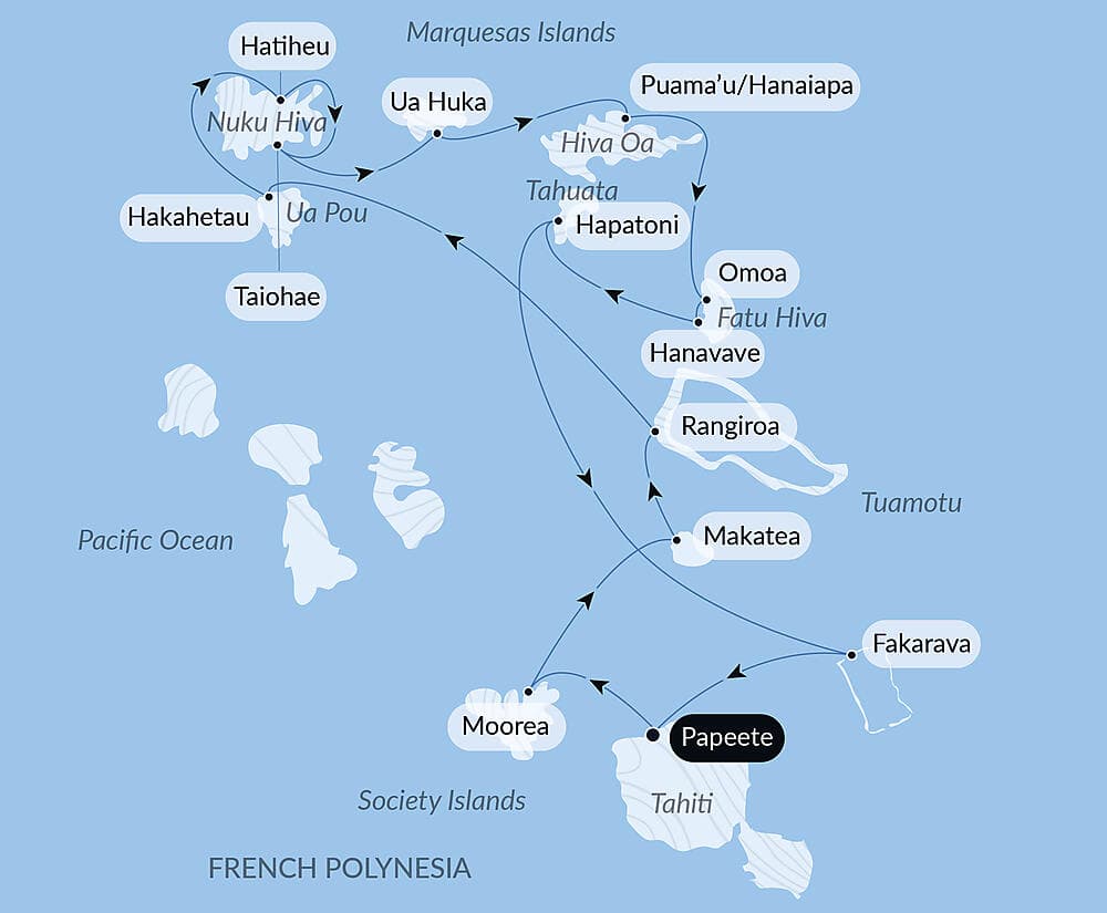 Polynesian Bliss: Marquesas, Tuamotu and Society Islands null