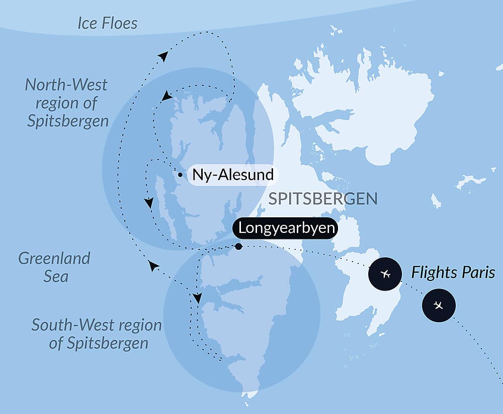 Fjords and glaciers of Spitsbergen