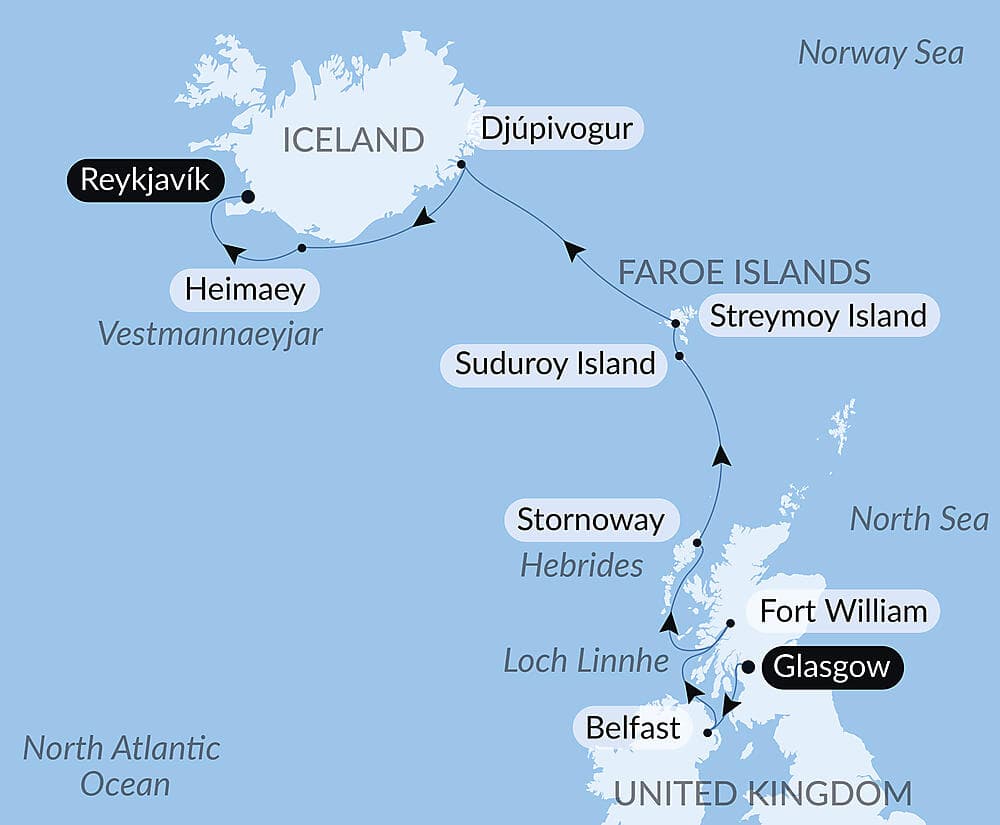 Wild lands of Scotland, the Faroe Islands and Iceland null