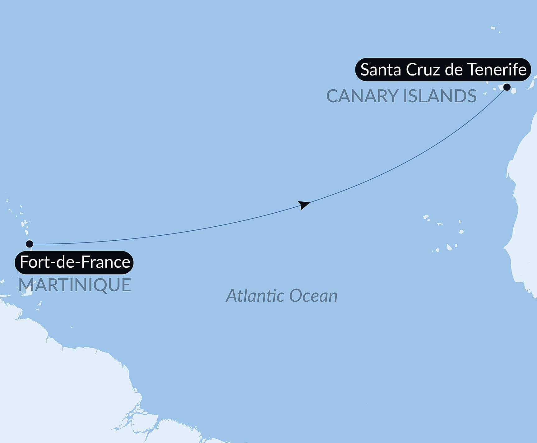 Ocean Voyage: Fort de France - Santa Cruz de Tenerife