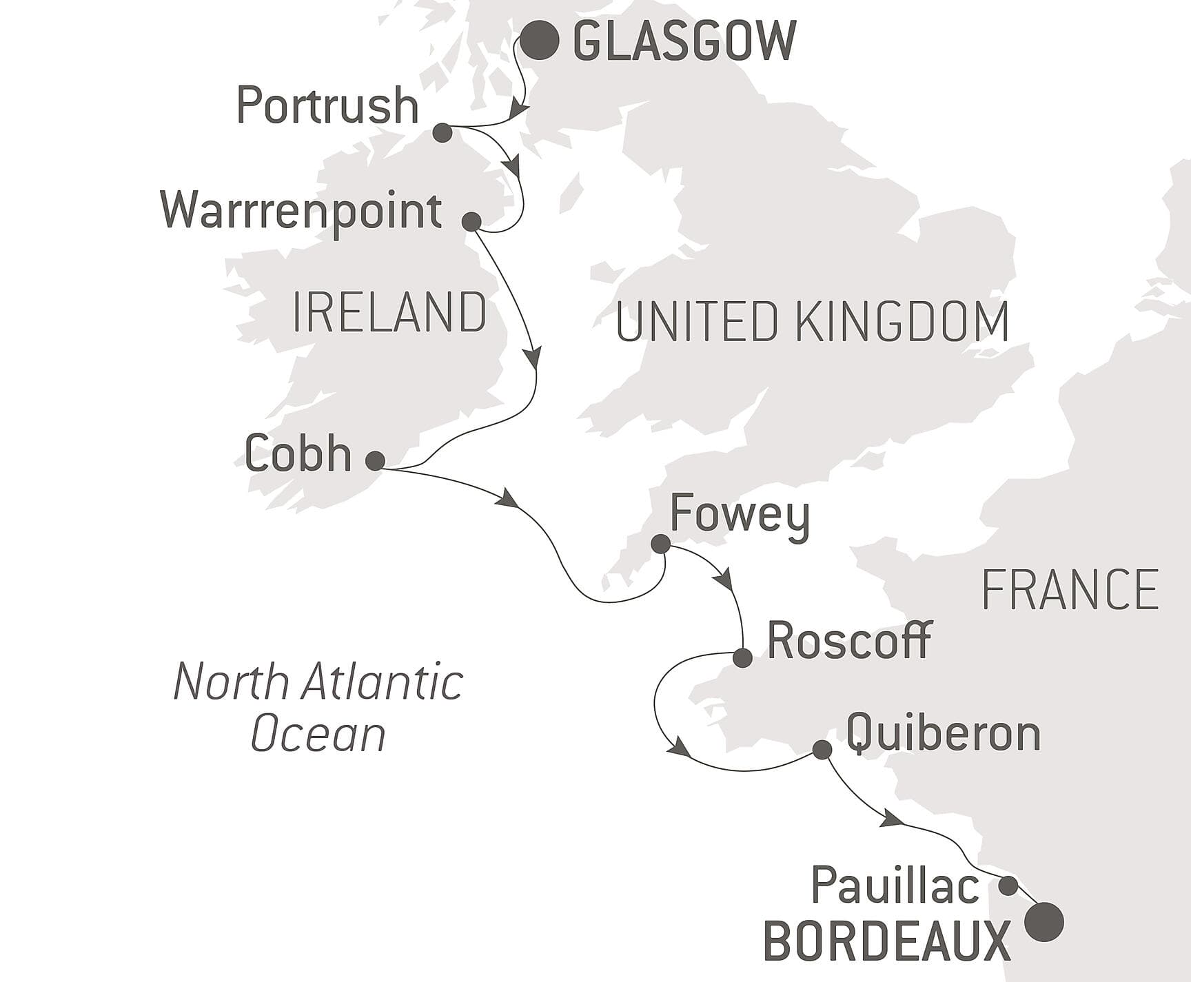 From the Irish Sea to the Bay of Biscay